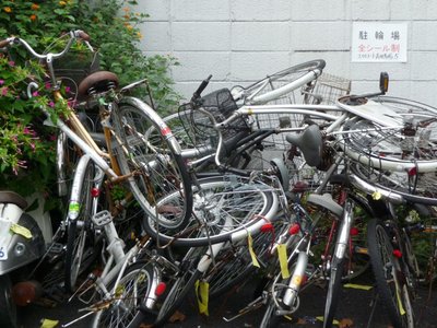 Bicycle Parking in Tokyo, Japan