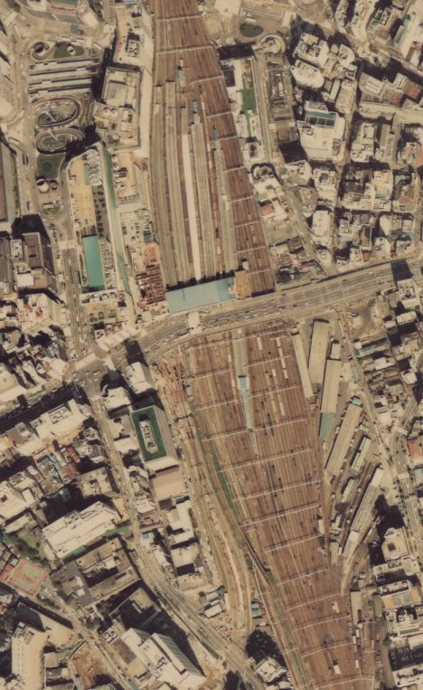 新宿駅 空中写真 1979年