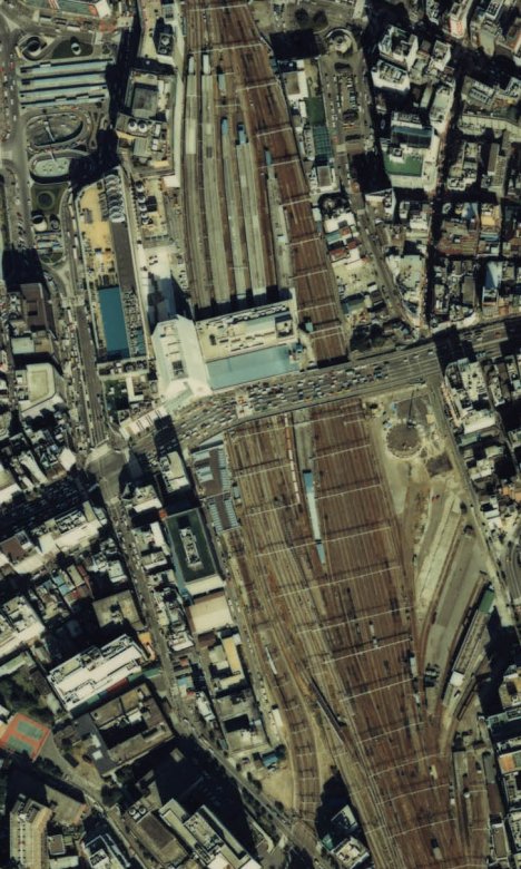 新宿駅 空中写真 1984年