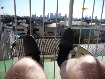 A late autumn day on the balcony