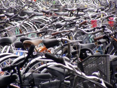 Impounded bikes in Tokyo Impounded bikes in Tokyo