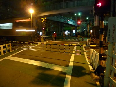 Level crossing in Takadanobaba, Tokyo
